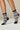 Zebra Crew Pilates Grip Sock - Black