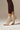 Gingham Crew Pilates Grip Sock - Beige