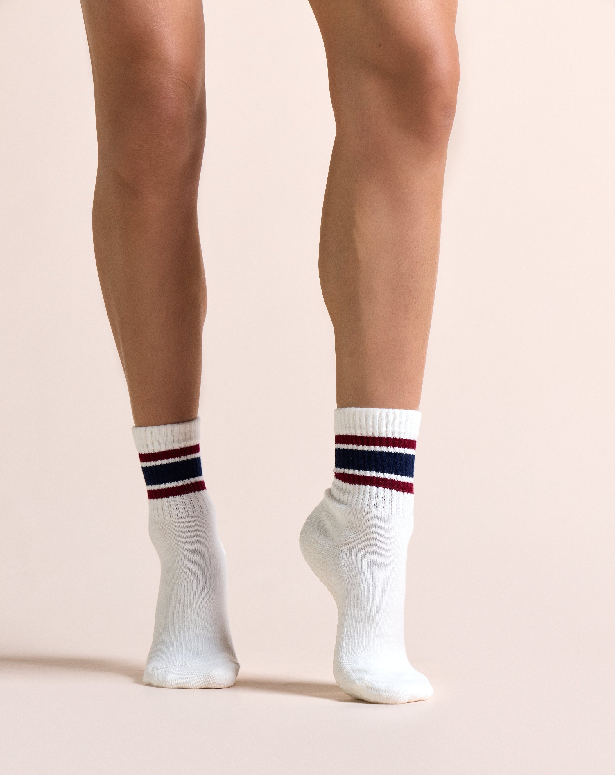 Retro Crew Grip Sock - Navy