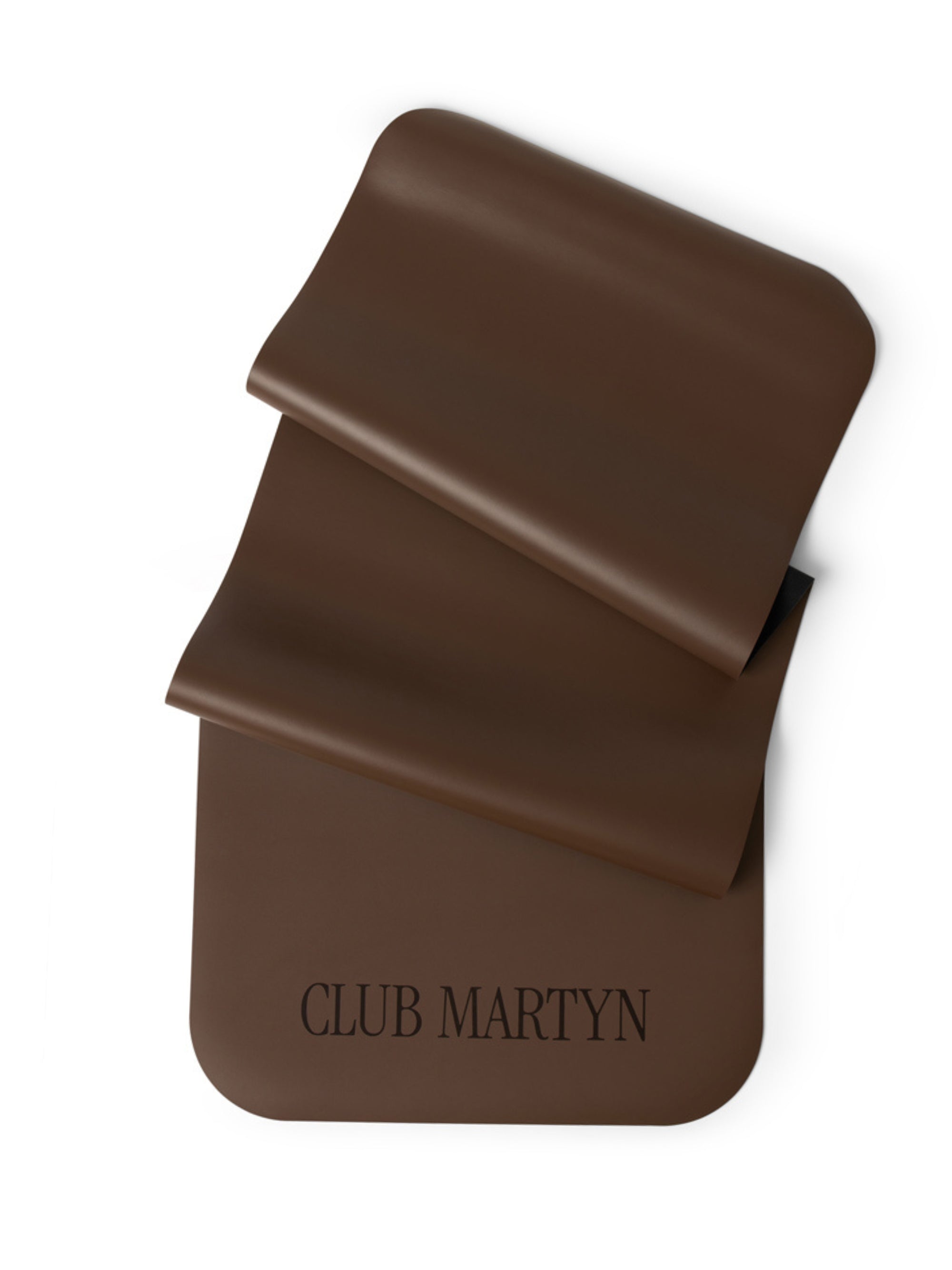 Curve Edge Yoga and Pilates Mat - Chocolate Brown