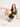 Pinstripe Crew Pilates Grip Sock - Khaki Green
